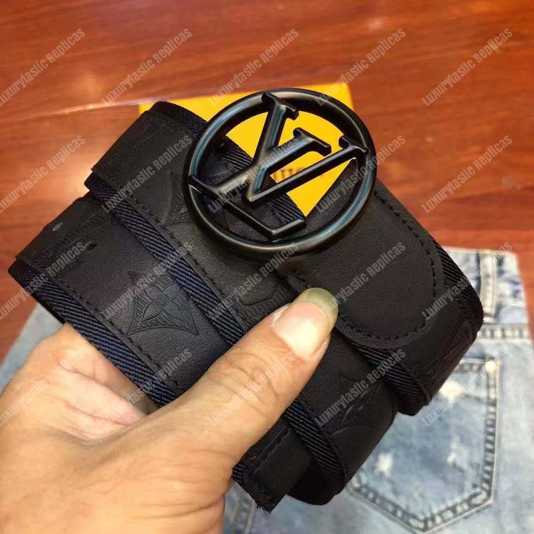 LV Circle 40mm Belt Black