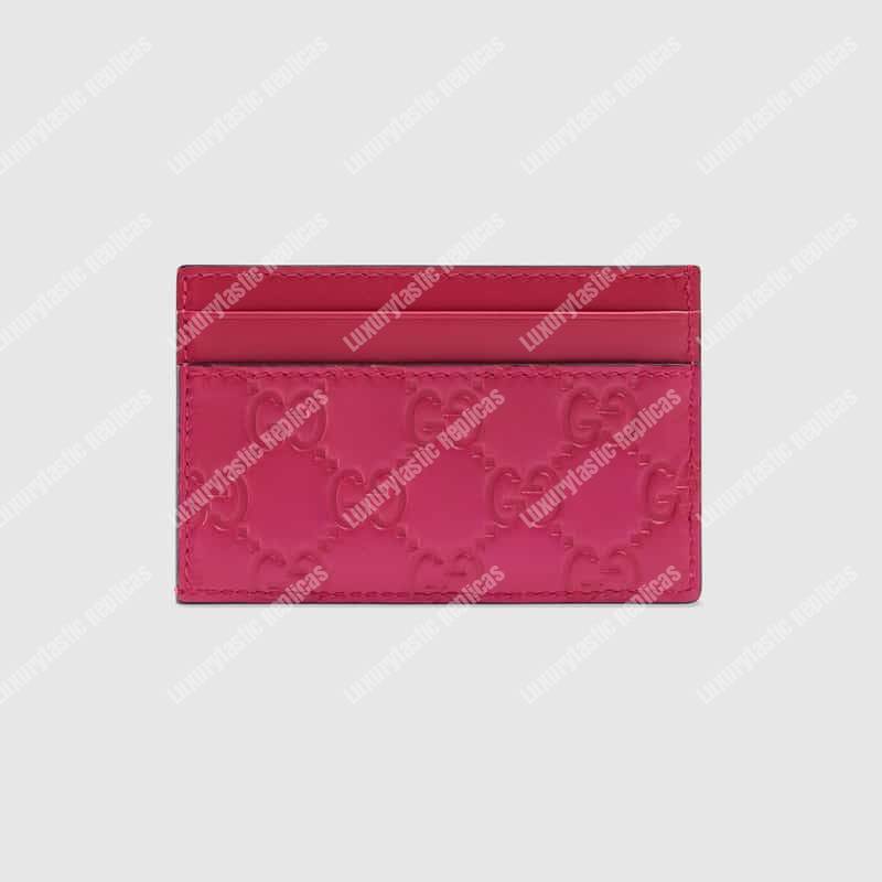 G*u*i card case with ny yankees patch pink