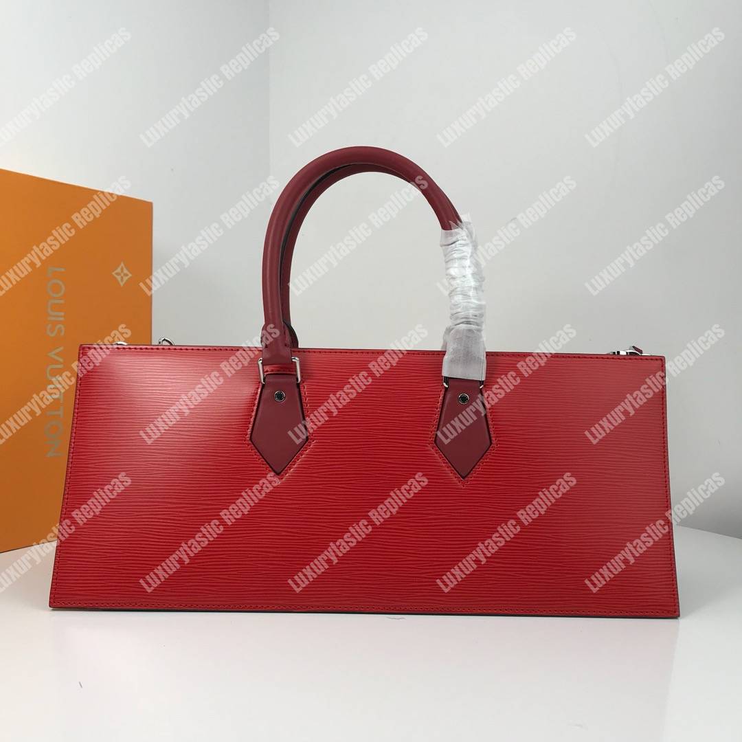 LV Epi Sac Tricot Bag Rubis