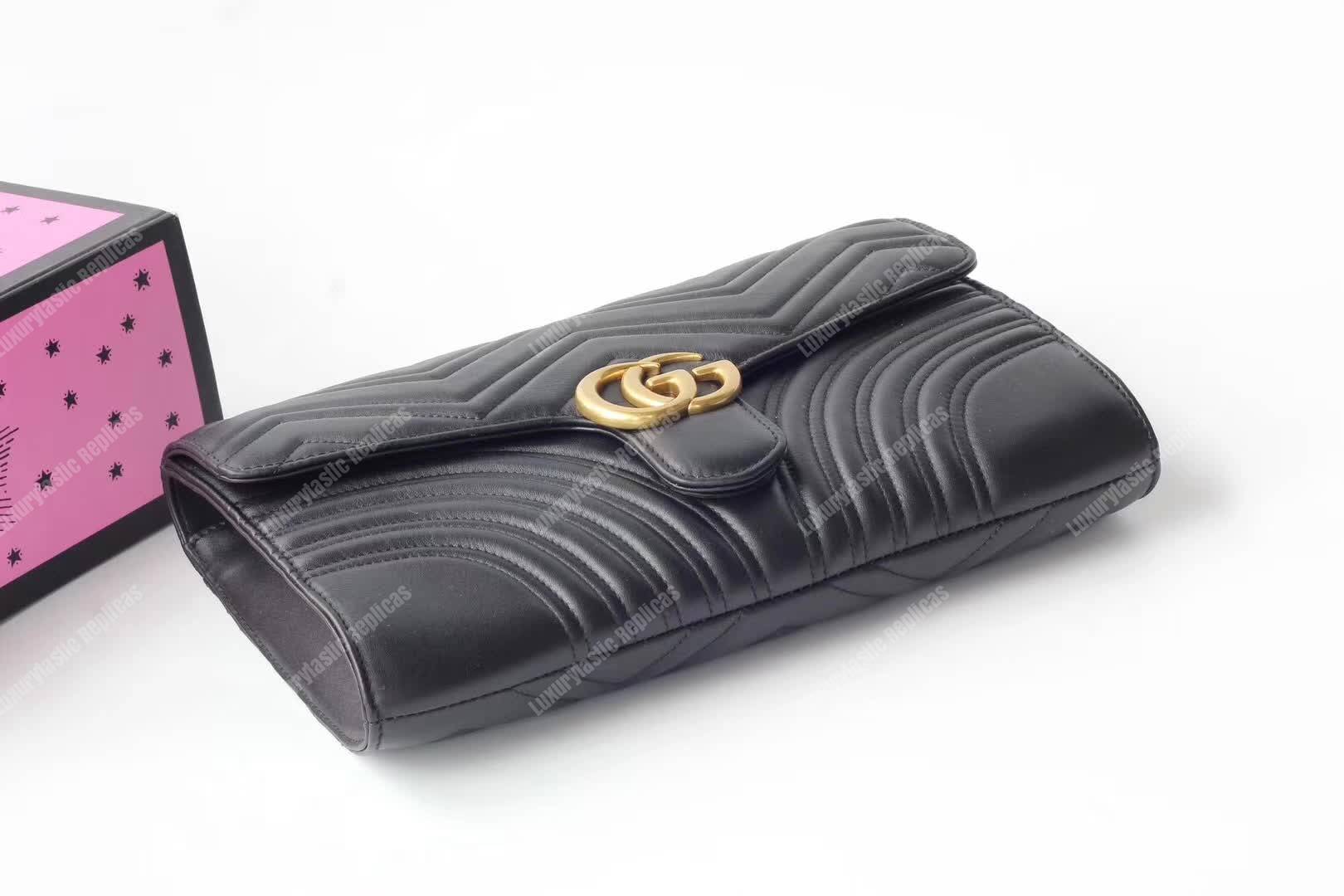 G*u*i gg marmont clutch black