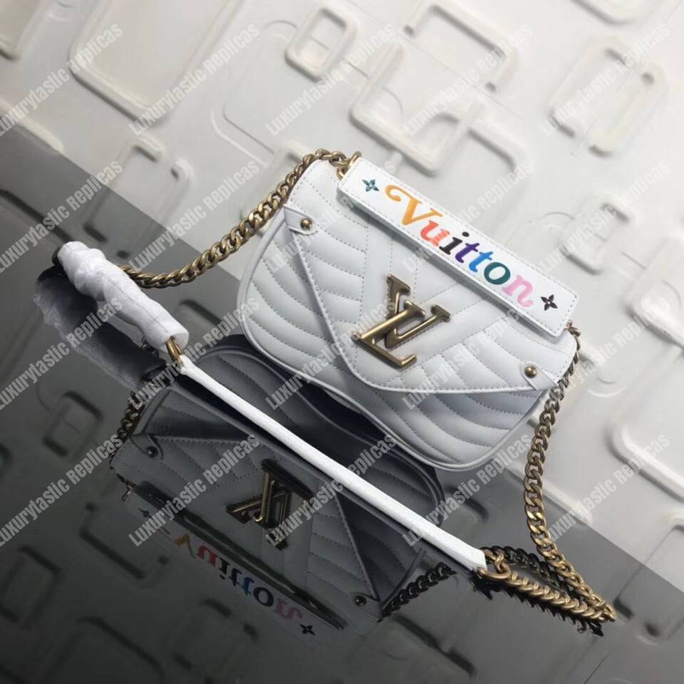 LV New Wave Chain Bag MM White