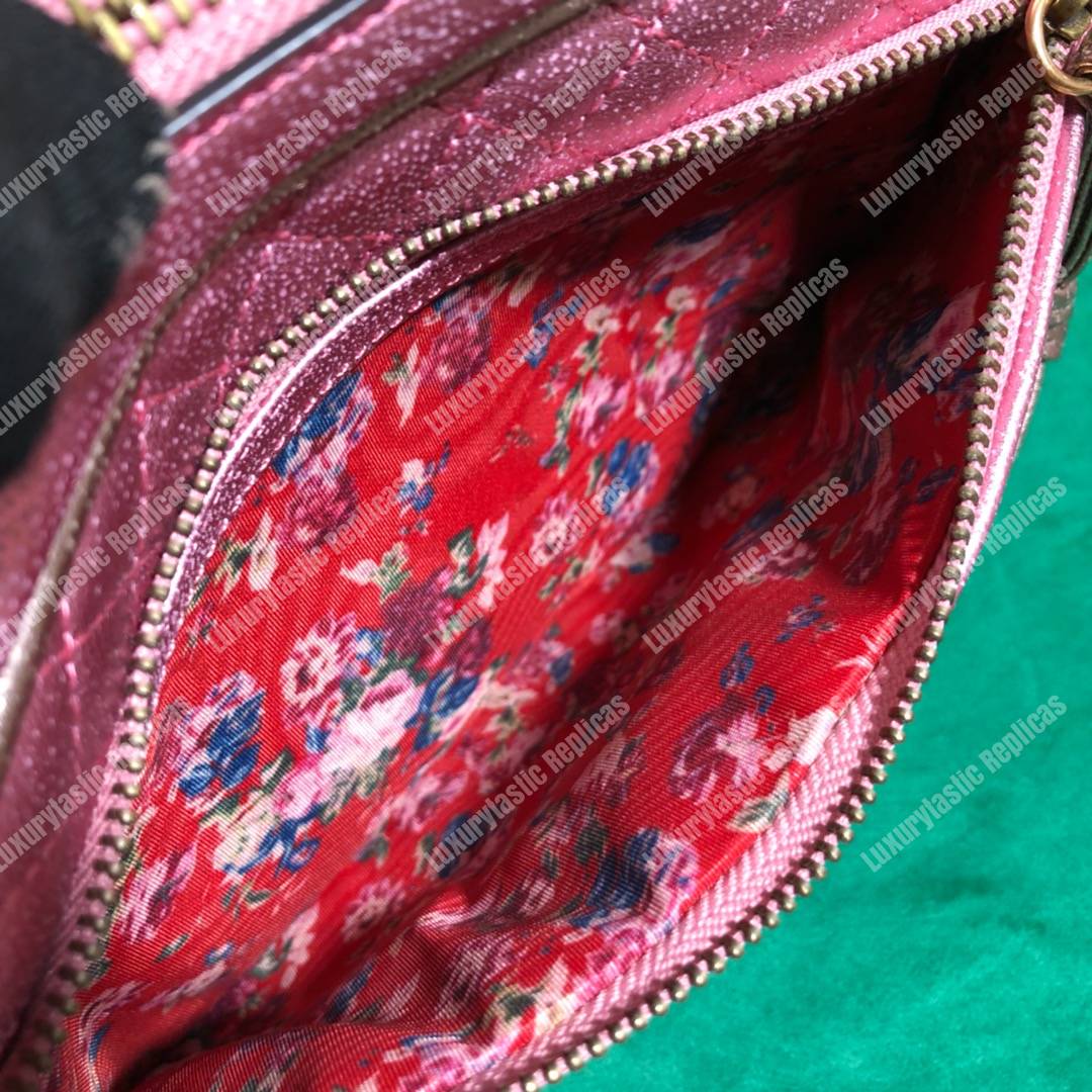 G*u*i zumi clutch metallic blue/pink