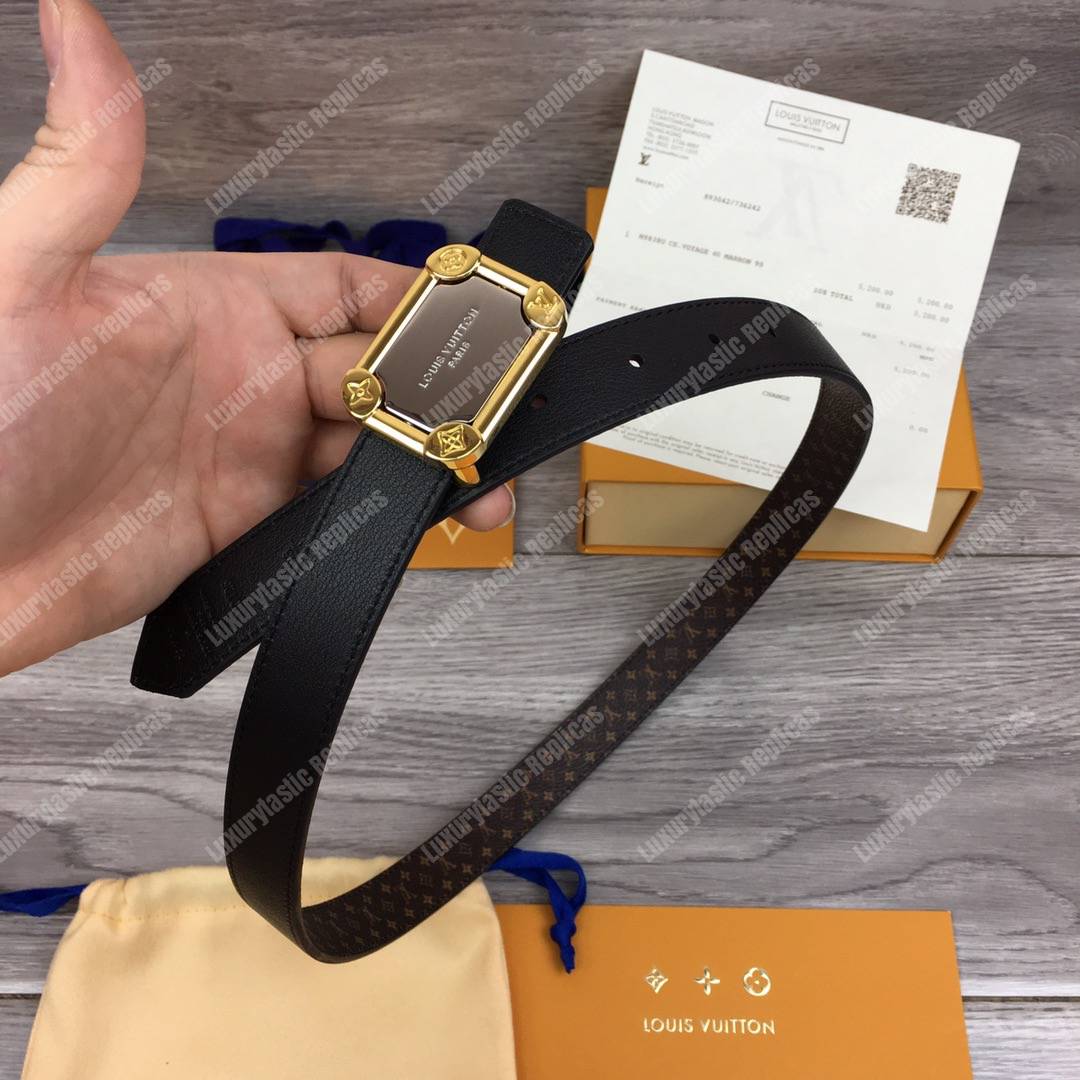 LV Malletier 25mm Reversible Belt