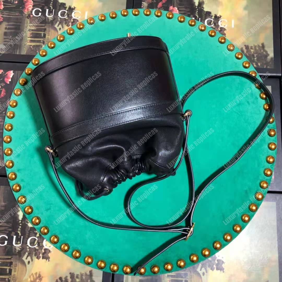 G*u*i 1955 horsebit bucket bag black