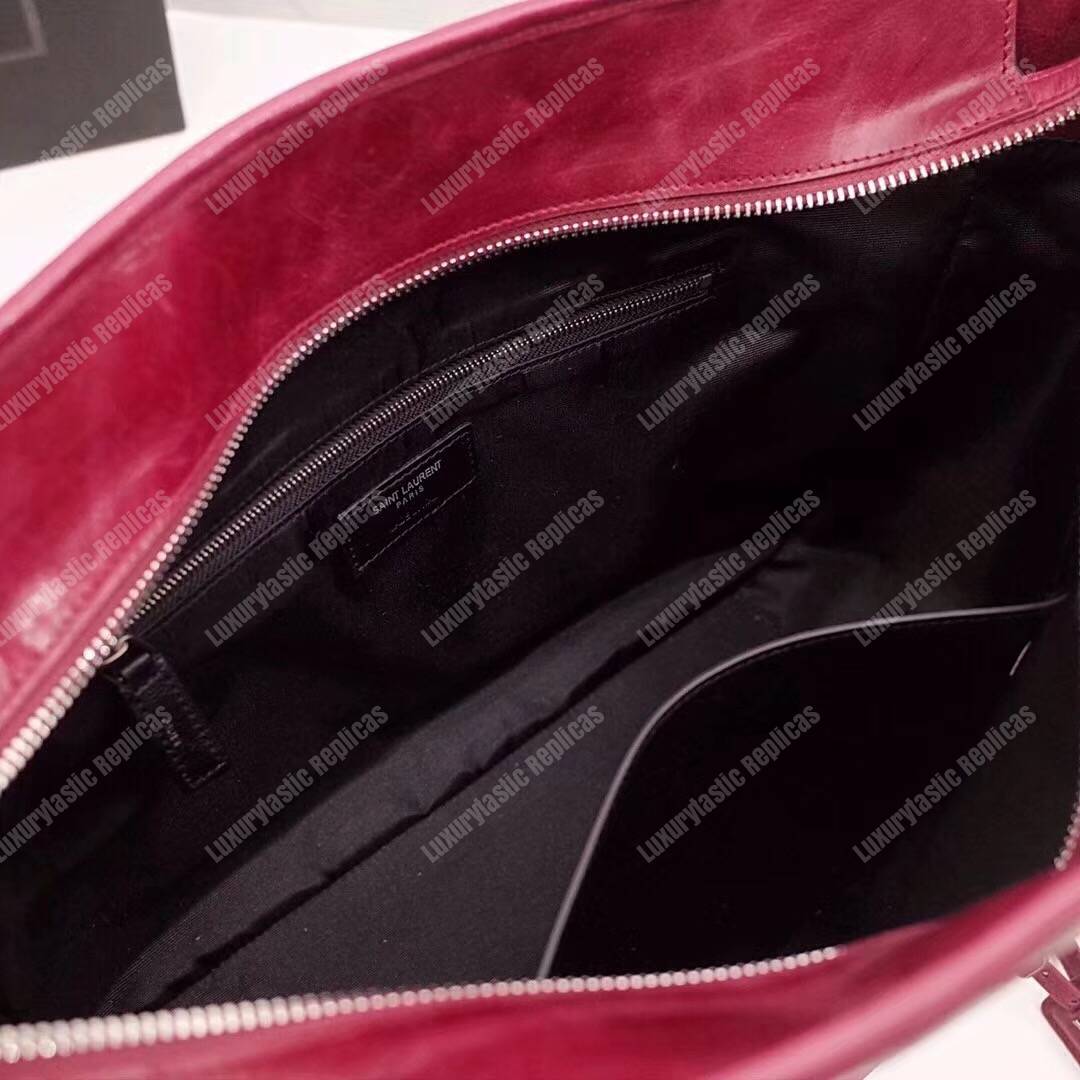 Saint Laurent Large Niki Shopping Bag Dark Red