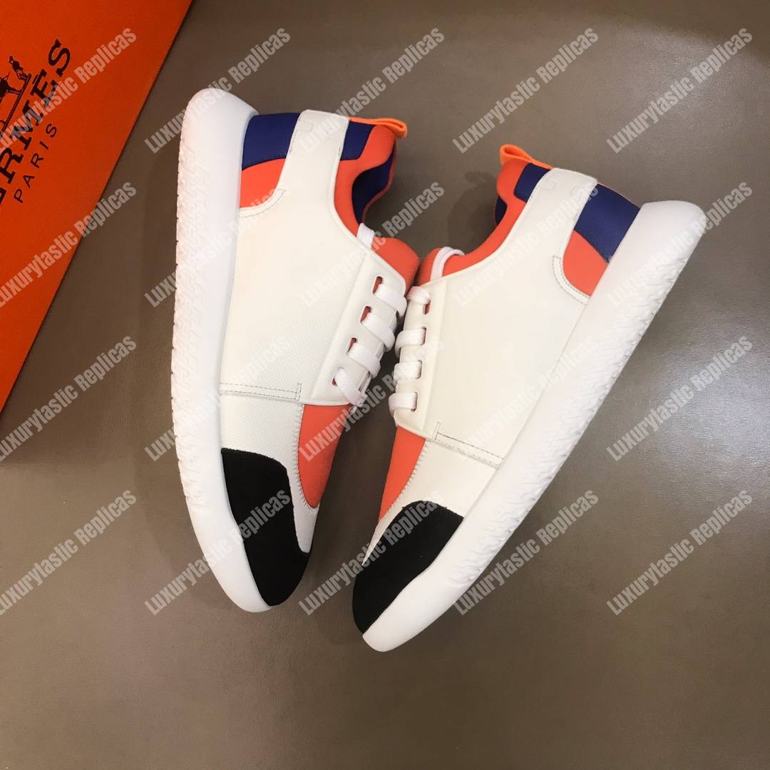 H**mes trail sneaker multicolore orange