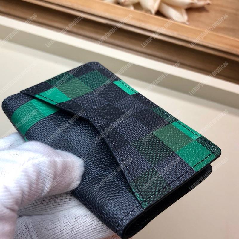LV Pocket Organizer Damier Graphite Pixel Green