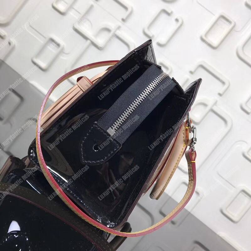 LV Monogram Vernis Neo Triangle Bag Black