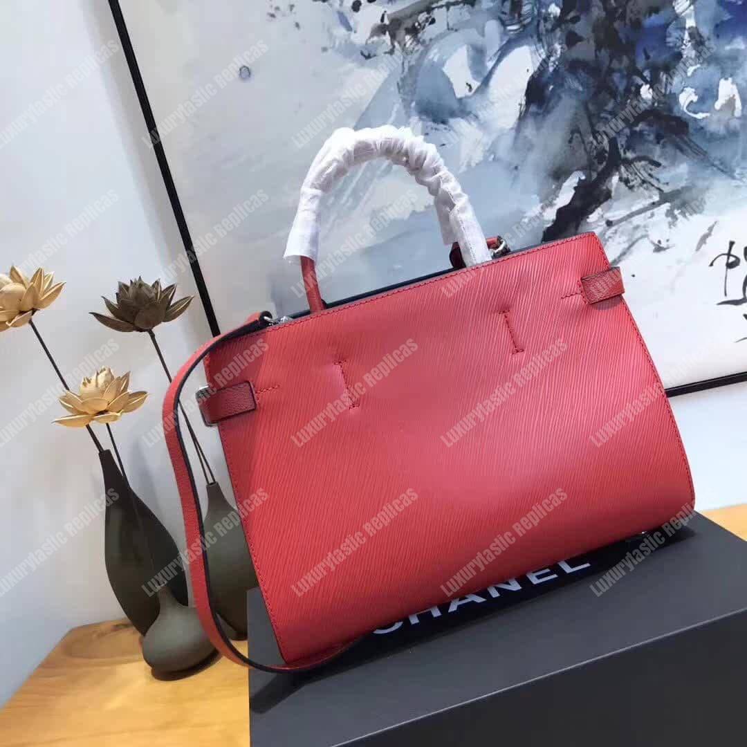 LV Twist Tote Epi Leather Coquelicot