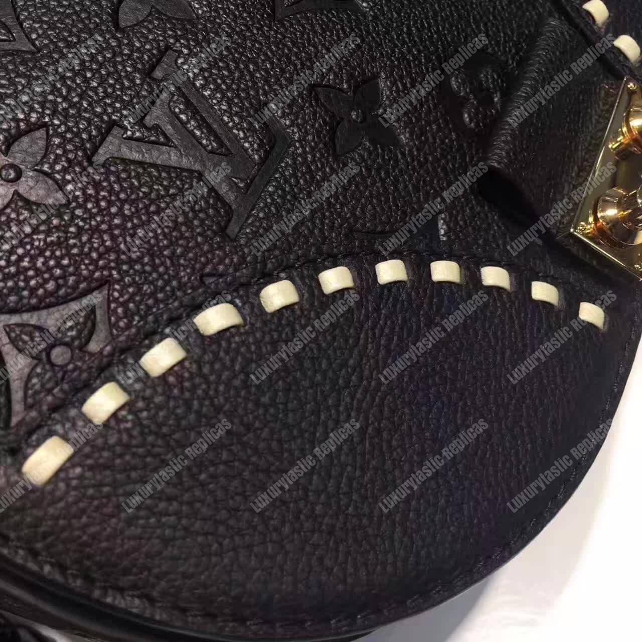 LV Junot Monogram Empreinte Leather Noir