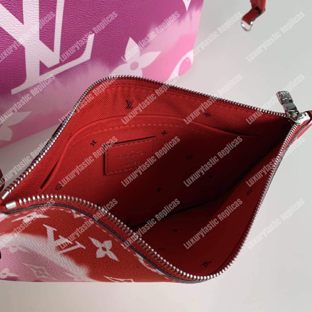 LV Escale Neverfull MM Rouge