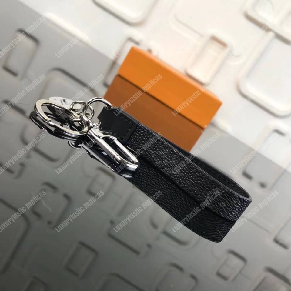 LV Dragonne Bag Charm & Key Holder Monogram Eclipse