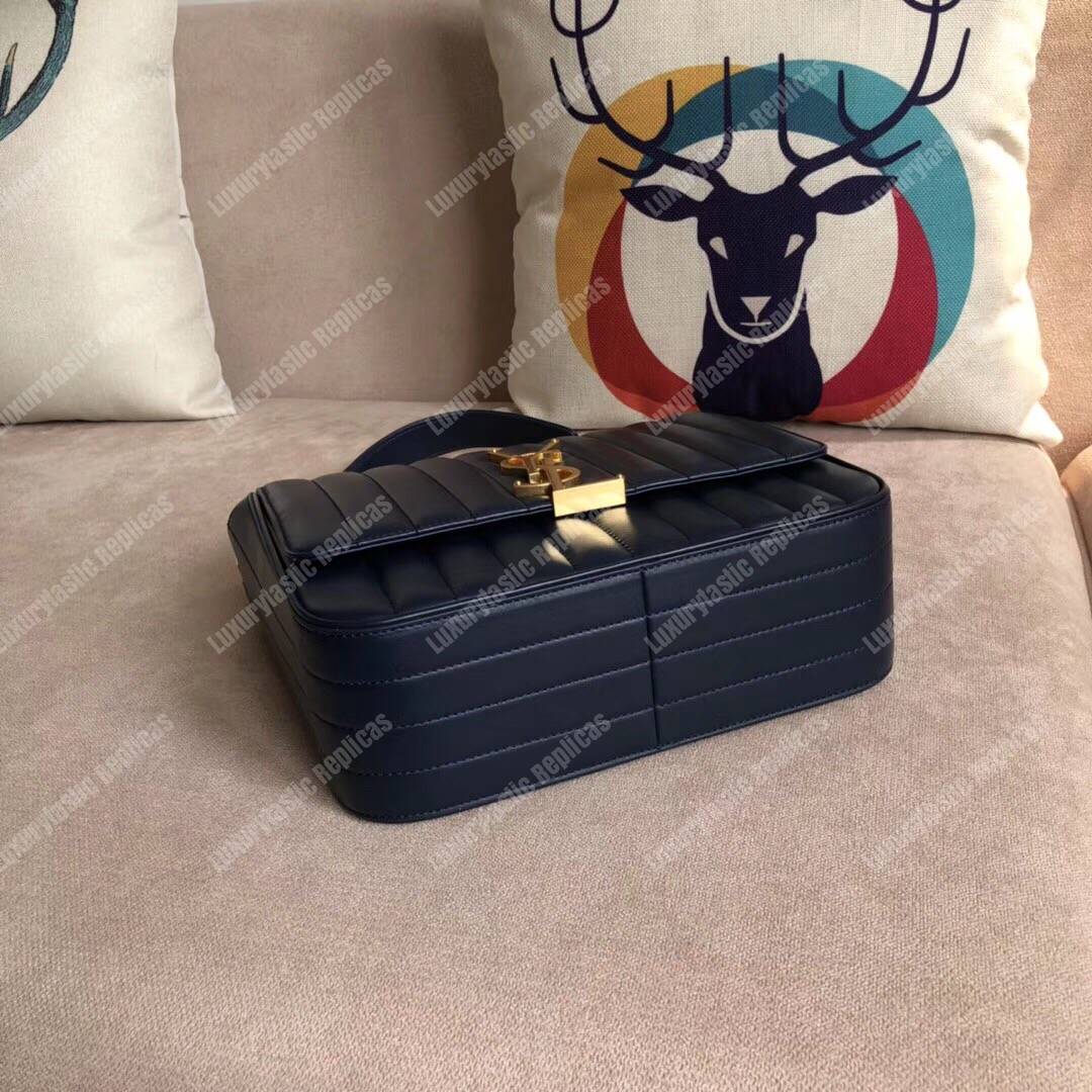 Saint Laurent Vicky Large Navy