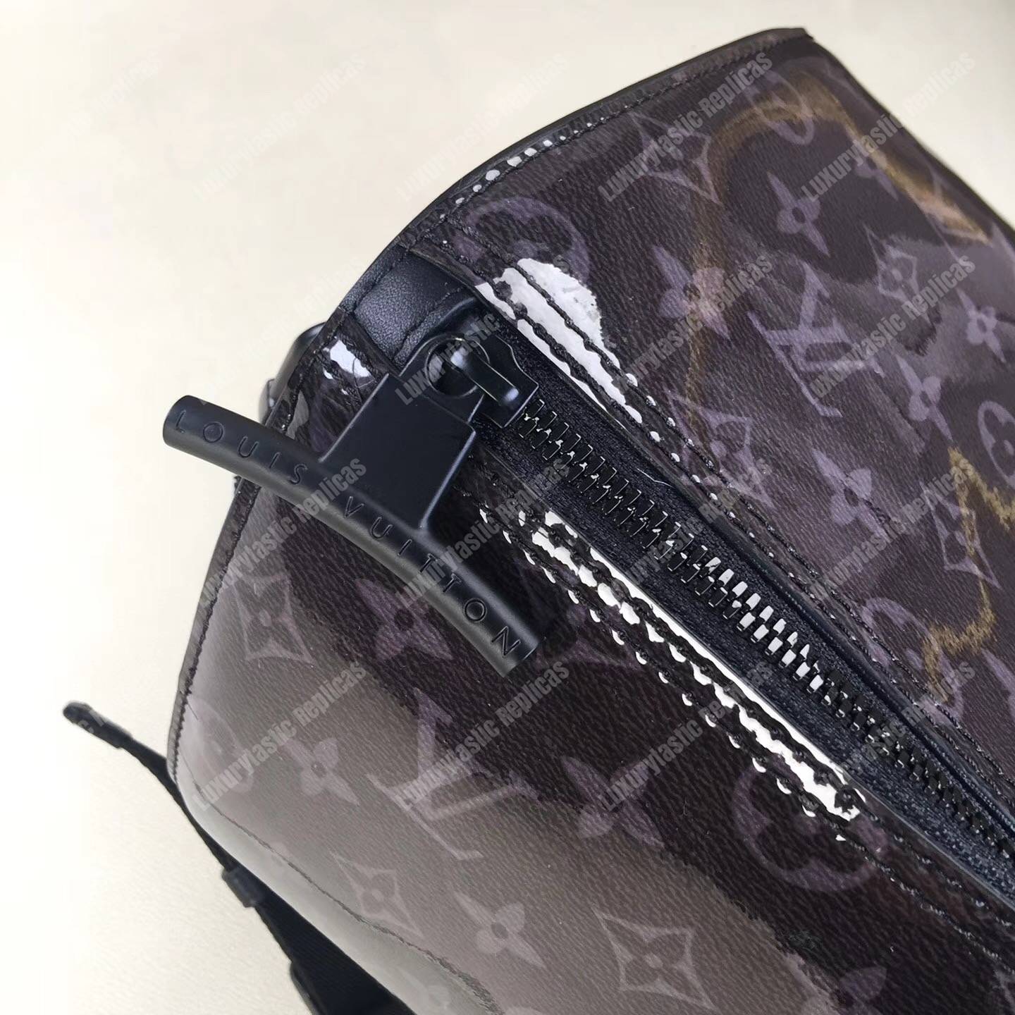 LV Keepall Bandouliere 50 Monogram Eclipse Glaze