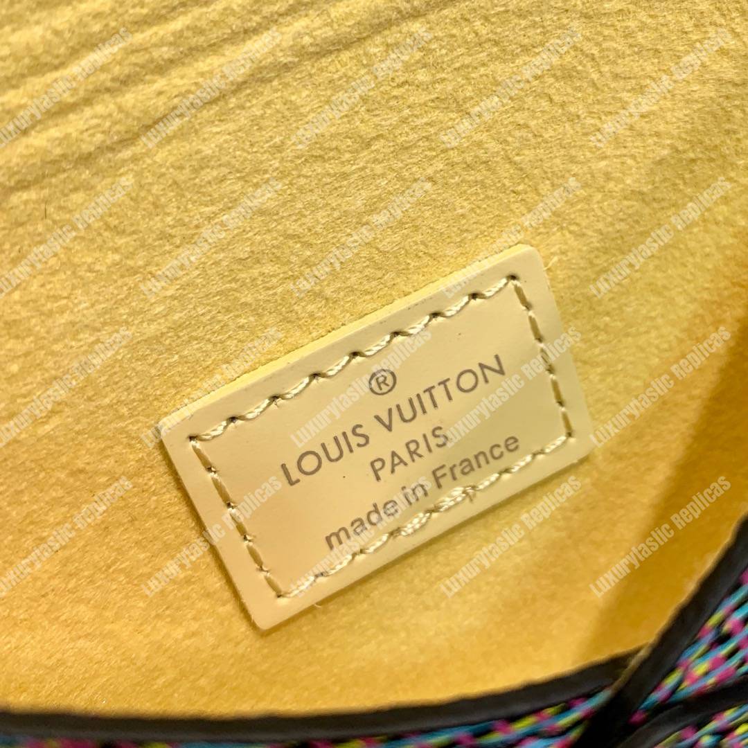 LV Kirigami Necklace Wallet Monogram LV Pop Motif Bleu
