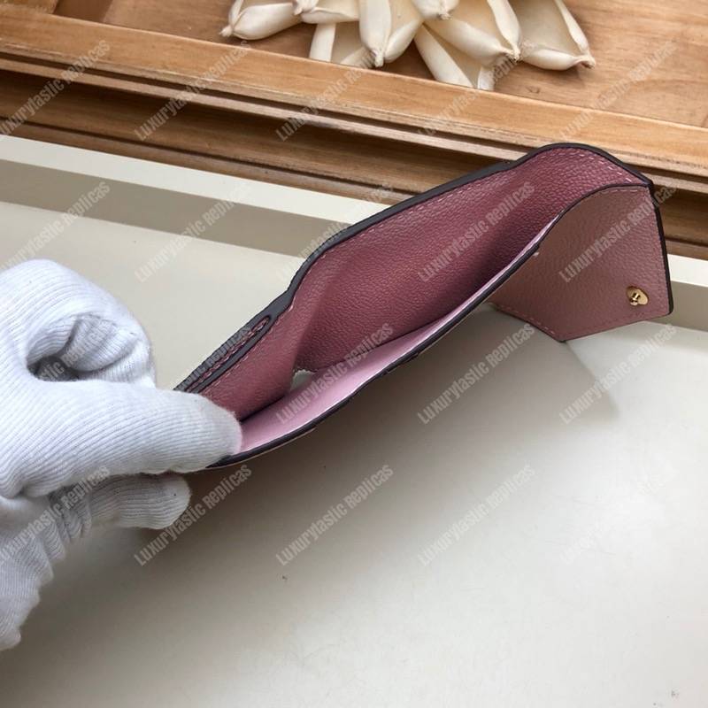 LV Zoé Wallet Monogram Empreinte Rose Poudre
