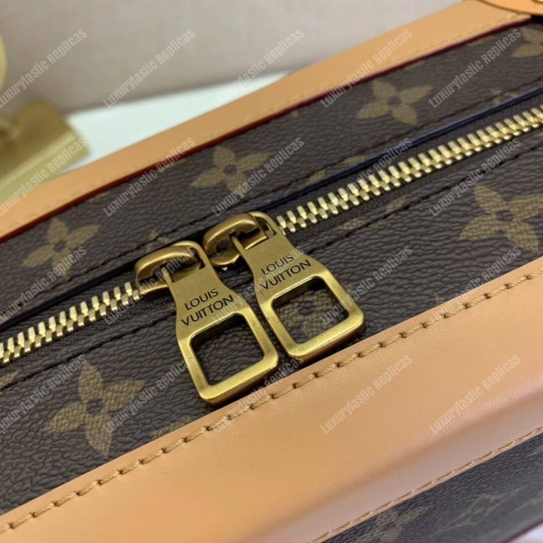 LV Soft Trunk Monogram Coated Canvas