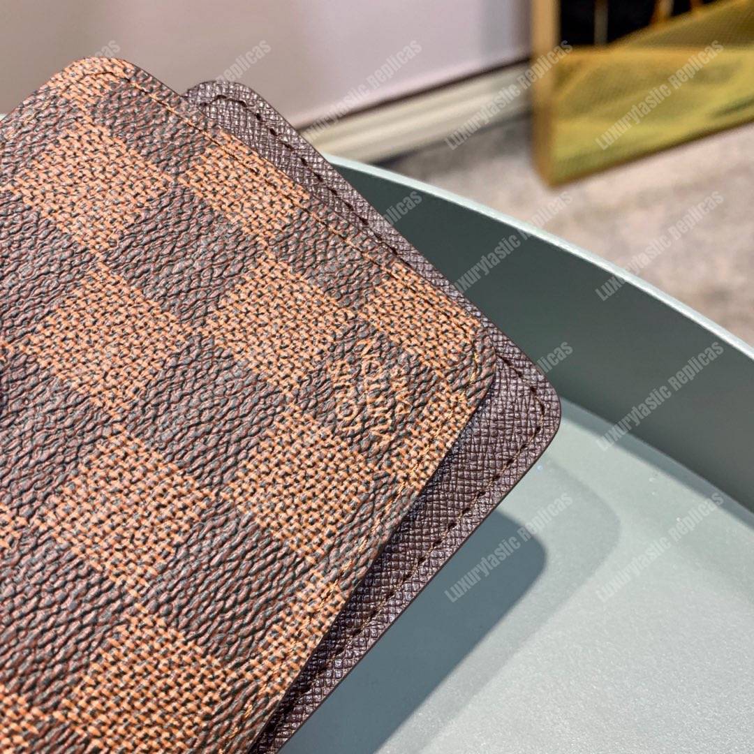 LV Pince Wallet Damier Ebene Brown