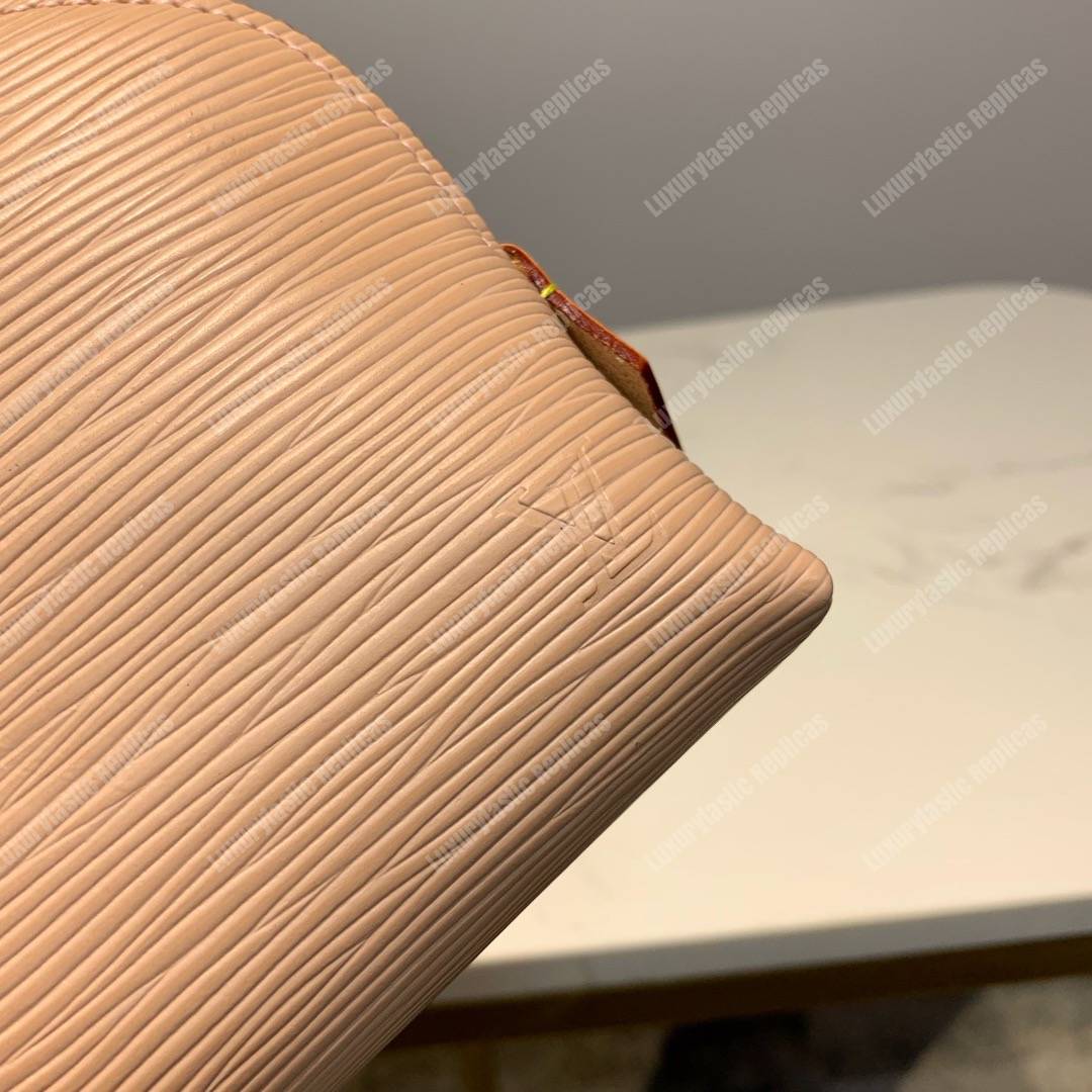 LV Cosmetic Pouch PM Epi Leather Vanilla