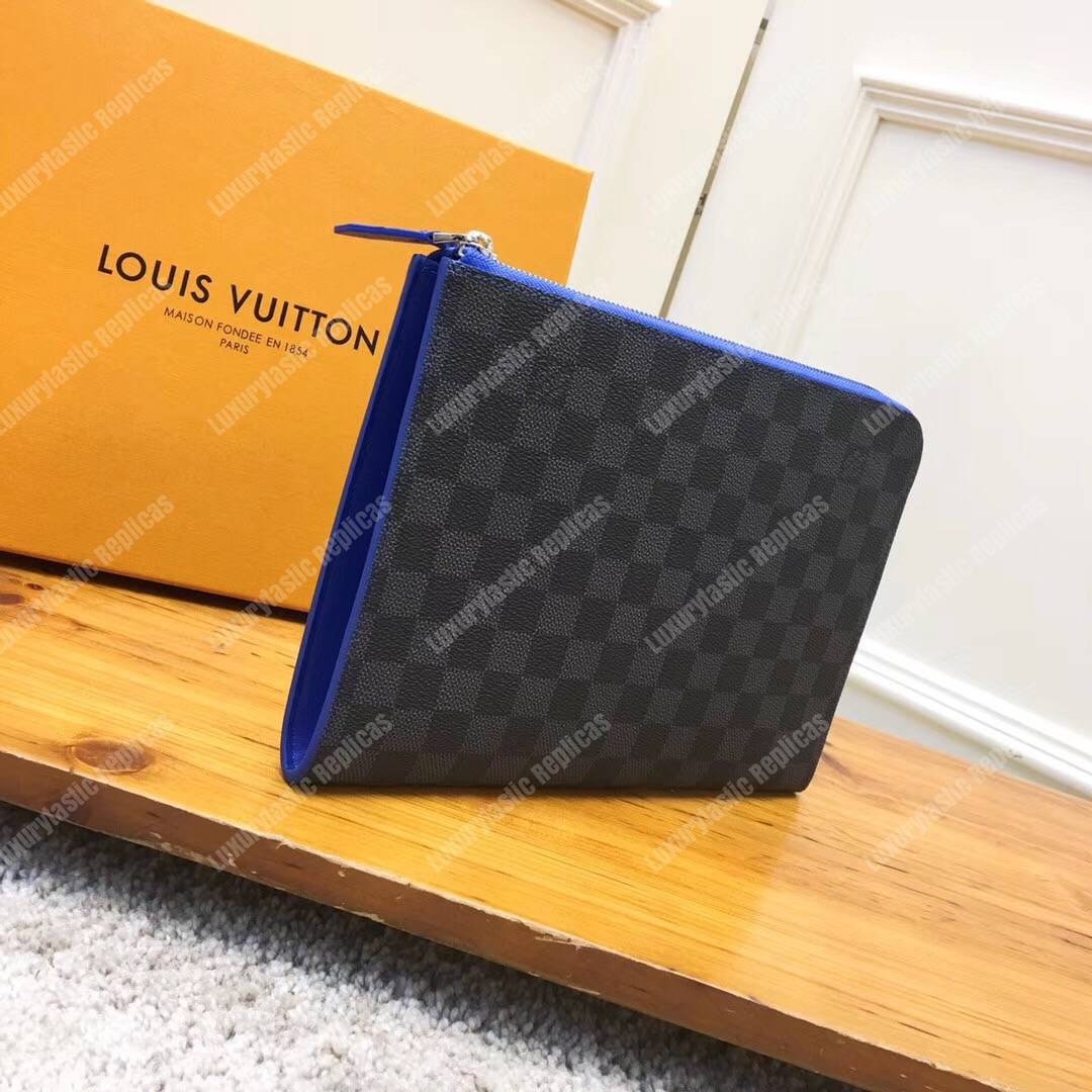 LV Pochette Jour PM Damier Graphite Blue