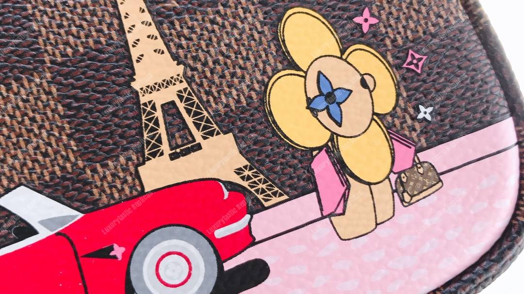 LV Mini Pochette Eiffel Tower Print