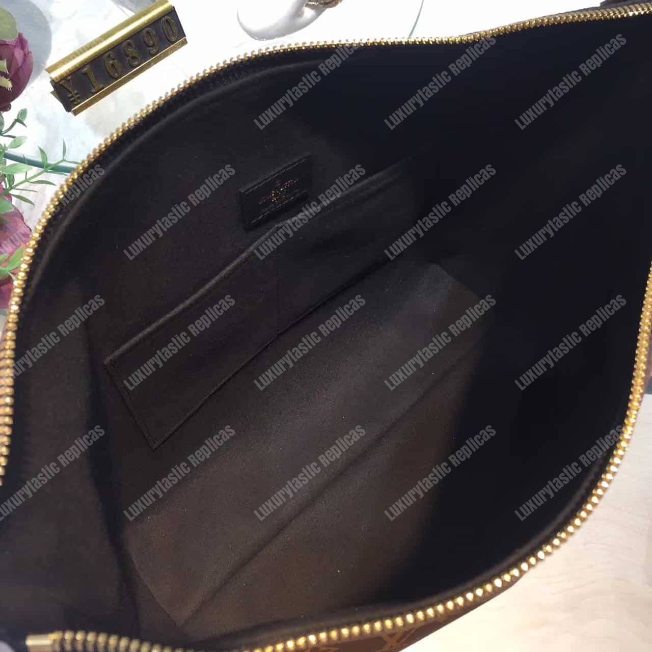 LV Triangle Softy Shoulder Bag Monogram