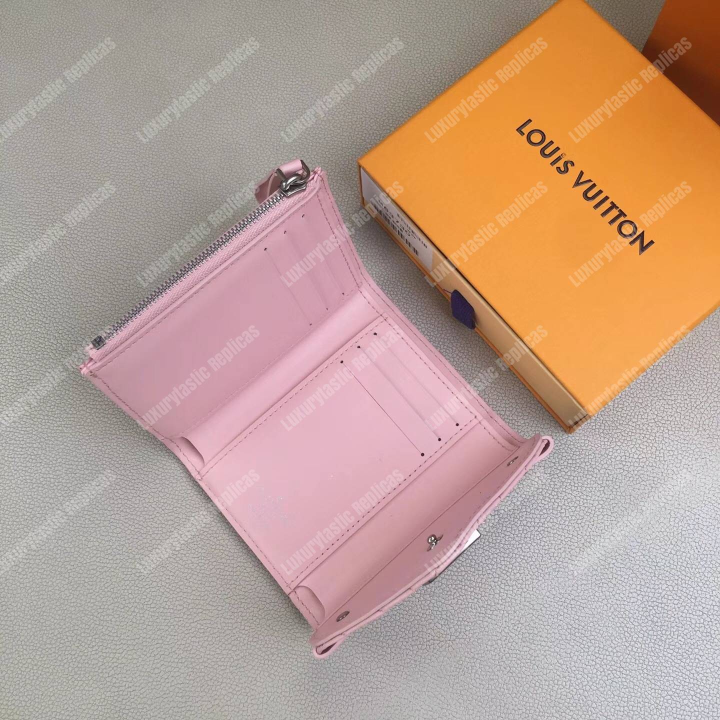 LV New Wave Compact Wallet Smoothie Pink