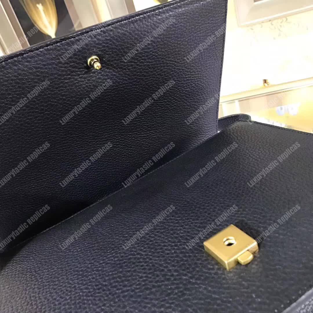 G*u*i animalier leather messenger bag