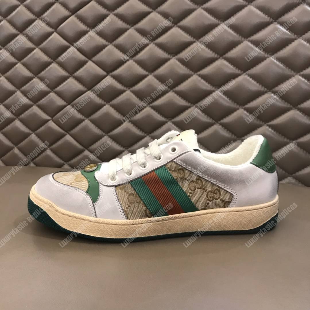 G*u*i screener leather sneaker butter
