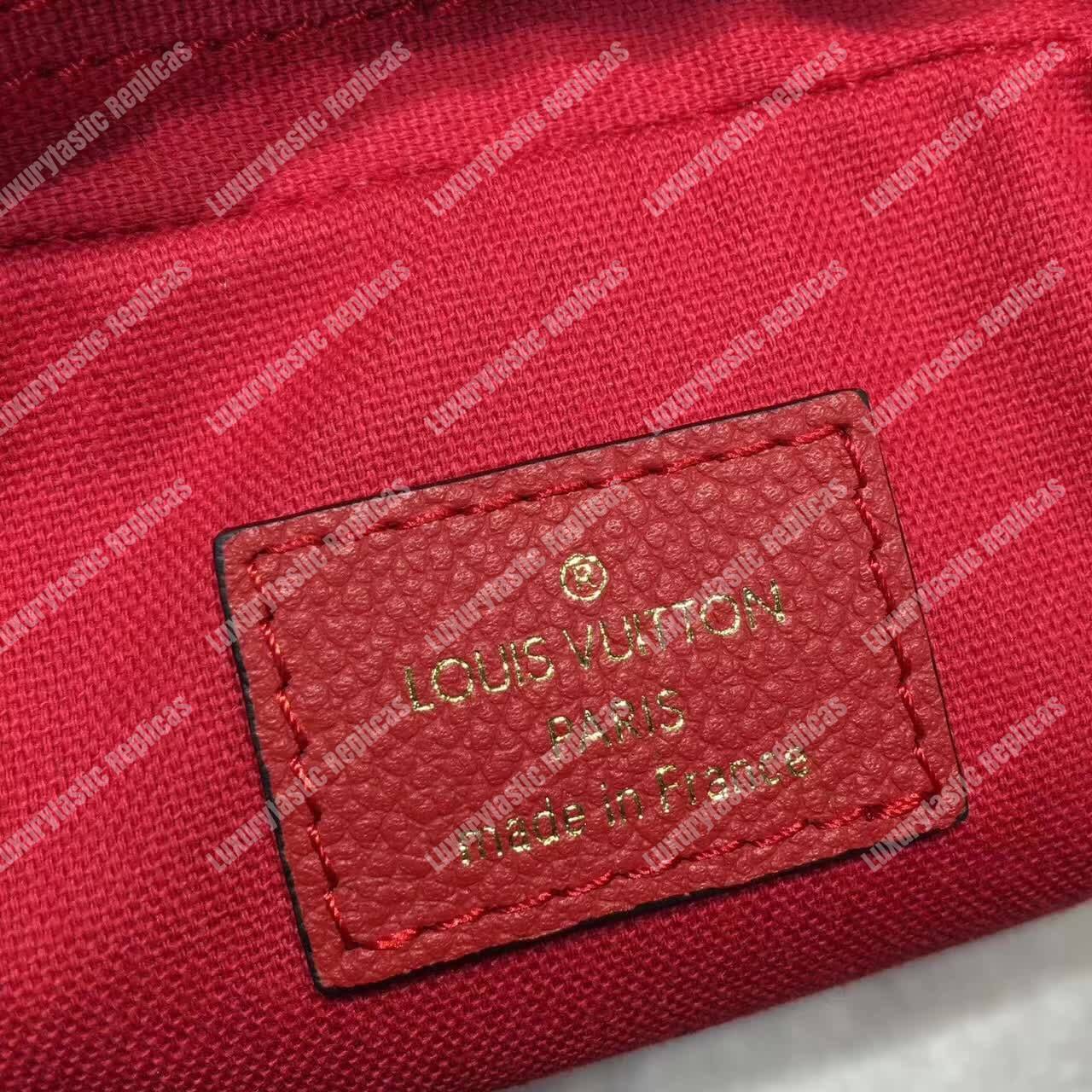LV Vosges MM Bag Monogram Empreinte Leather Cerise