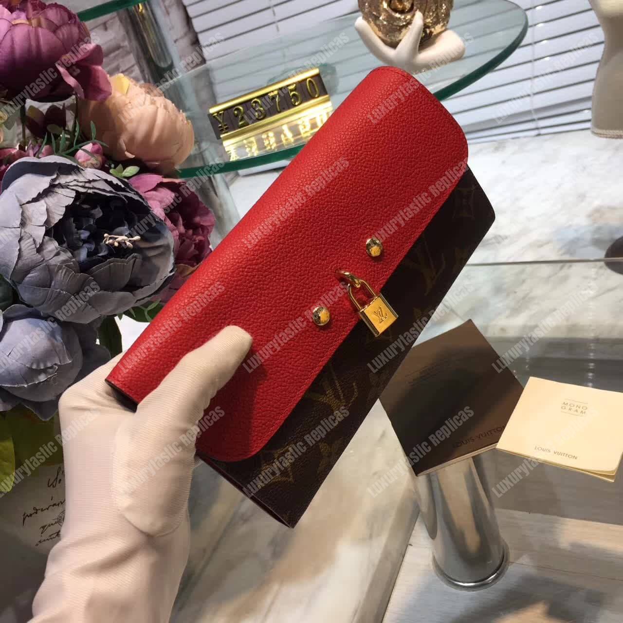 LV Canvas Venus Wallet Monogram Cherry