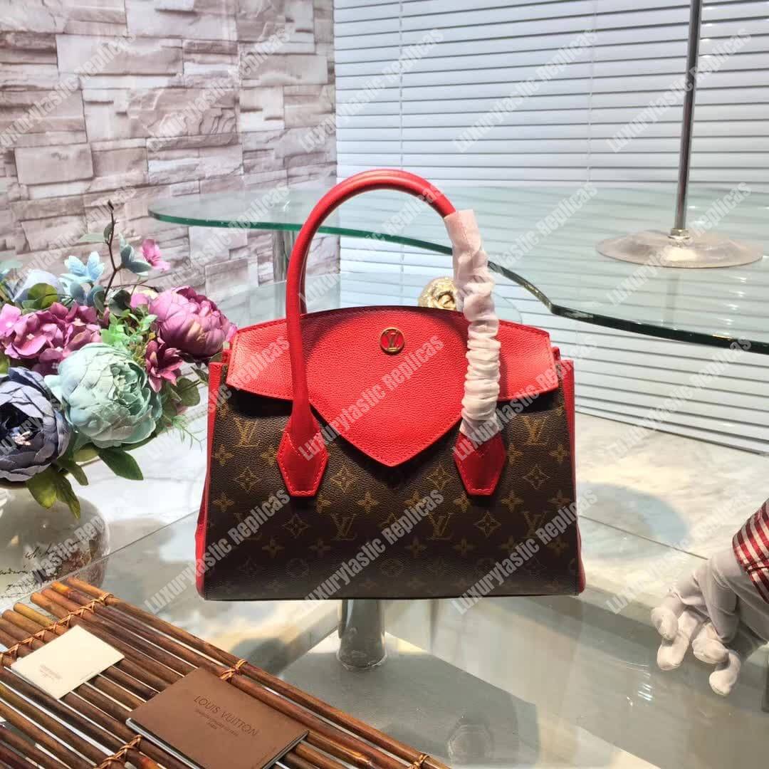 LV Florine Tote Bag Monogram Canvas Red