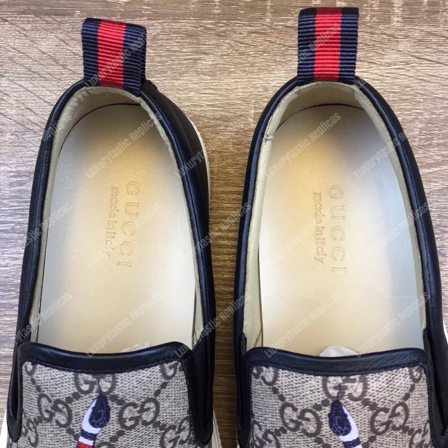 G*u*i gg sup*e snake slip-on sneaker