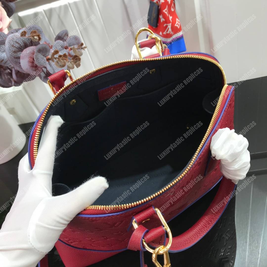 LV Neo Alma PM Monogram Empreinte Cherry Berry