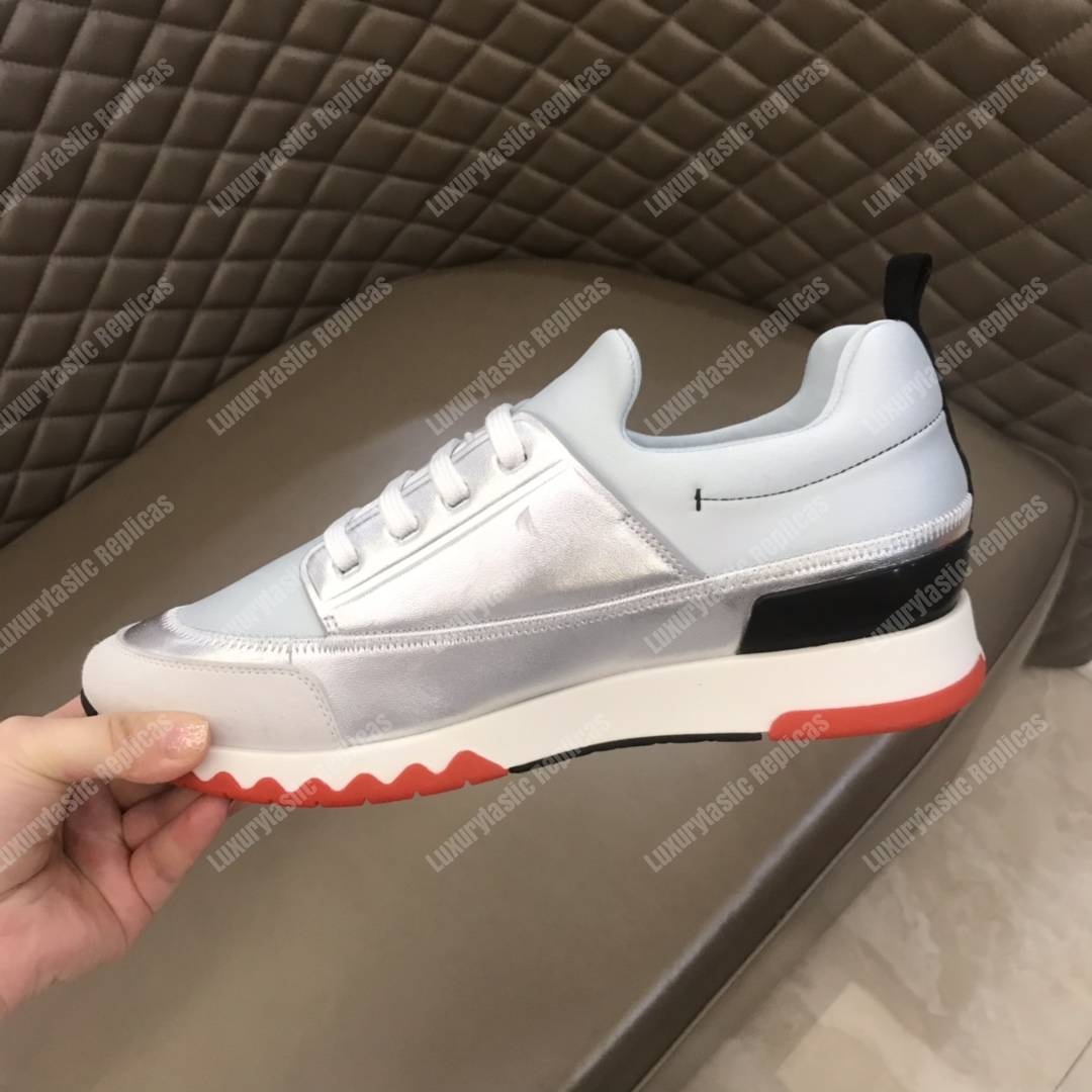 H**mes stadium sneaker white/silver