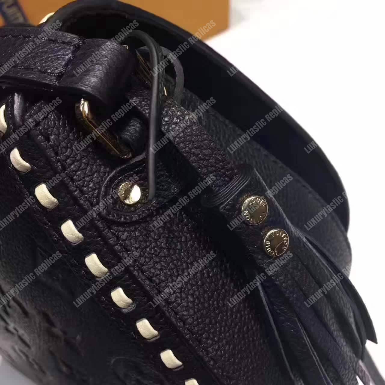 LV Junot Monogram Empreinte Leather Noir