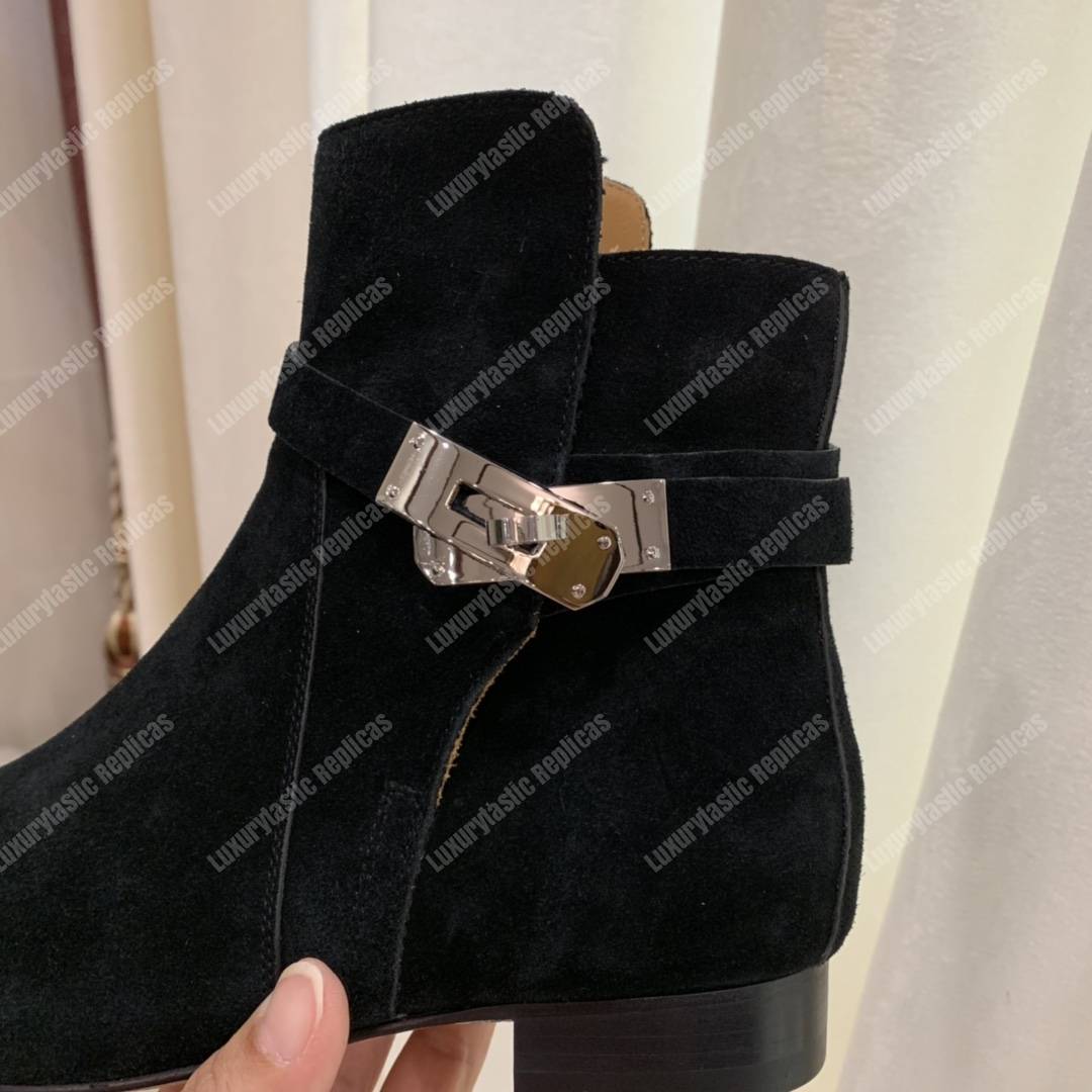 H**mes neo ankle boot black
