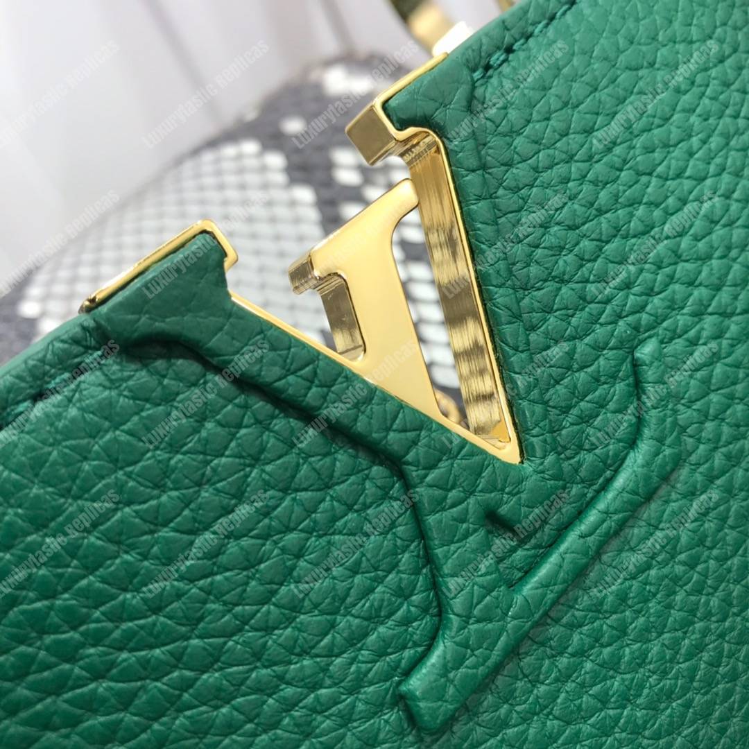 LV Capucines BB Taurillon Python Lauxor