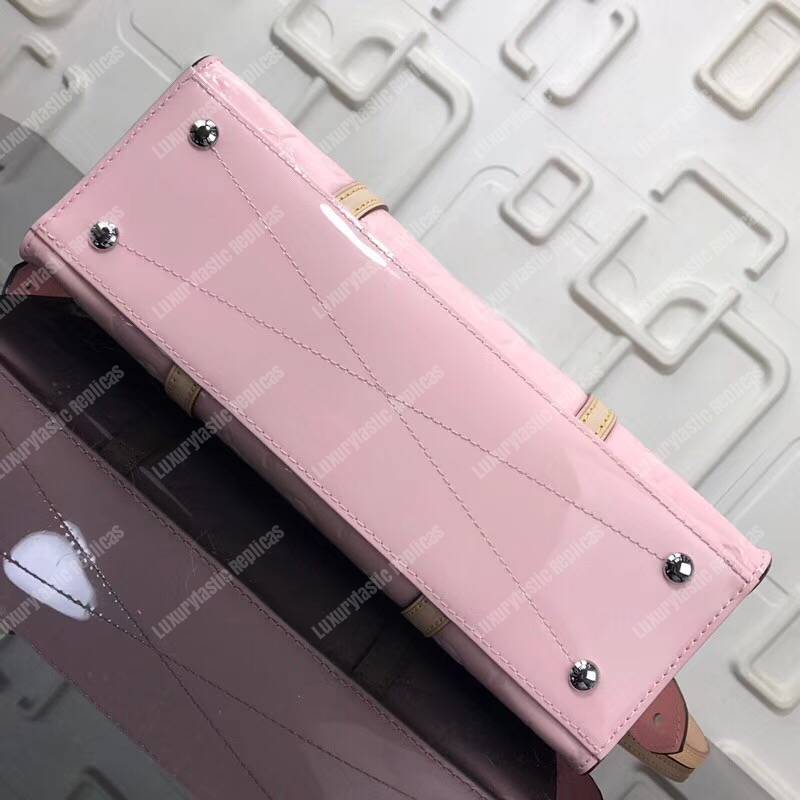 LV Monogram Vernis Neo Triangle Bag Pink