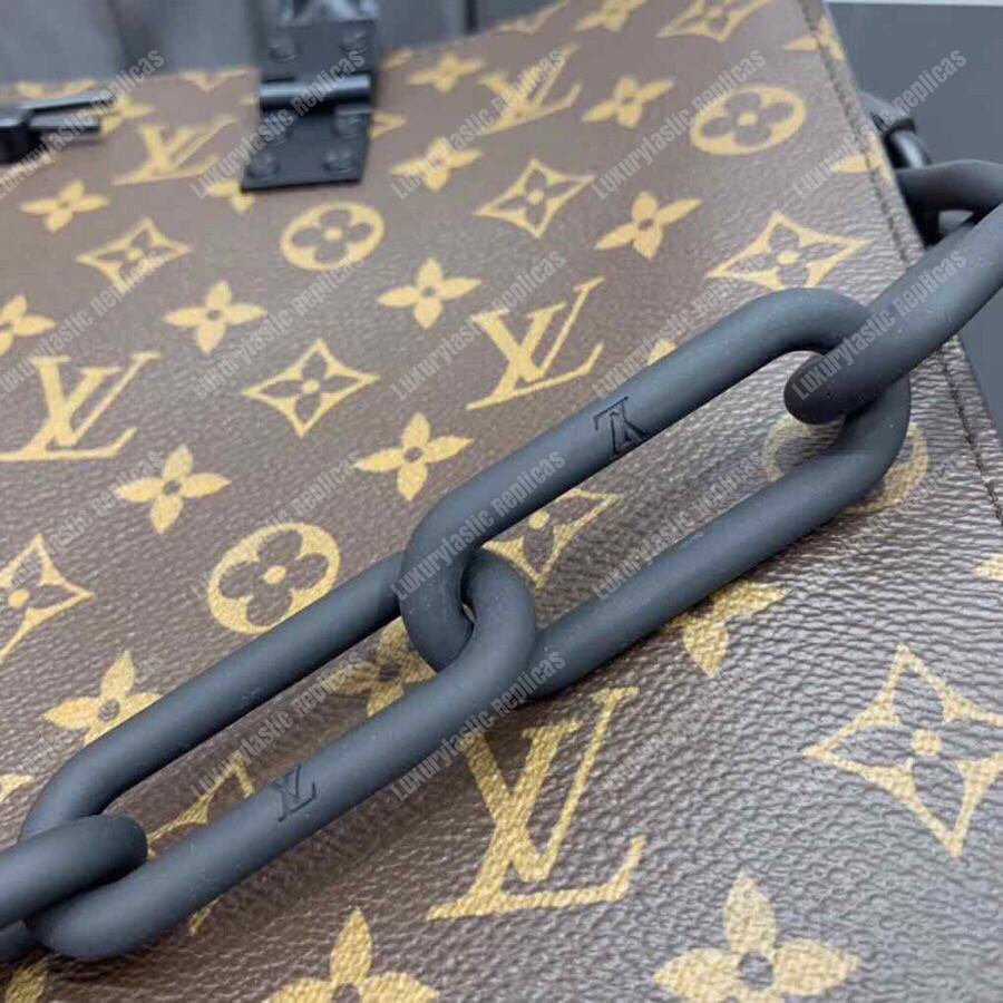 LV Sac Plat Monogram Solar Ray w/ Resin Chain