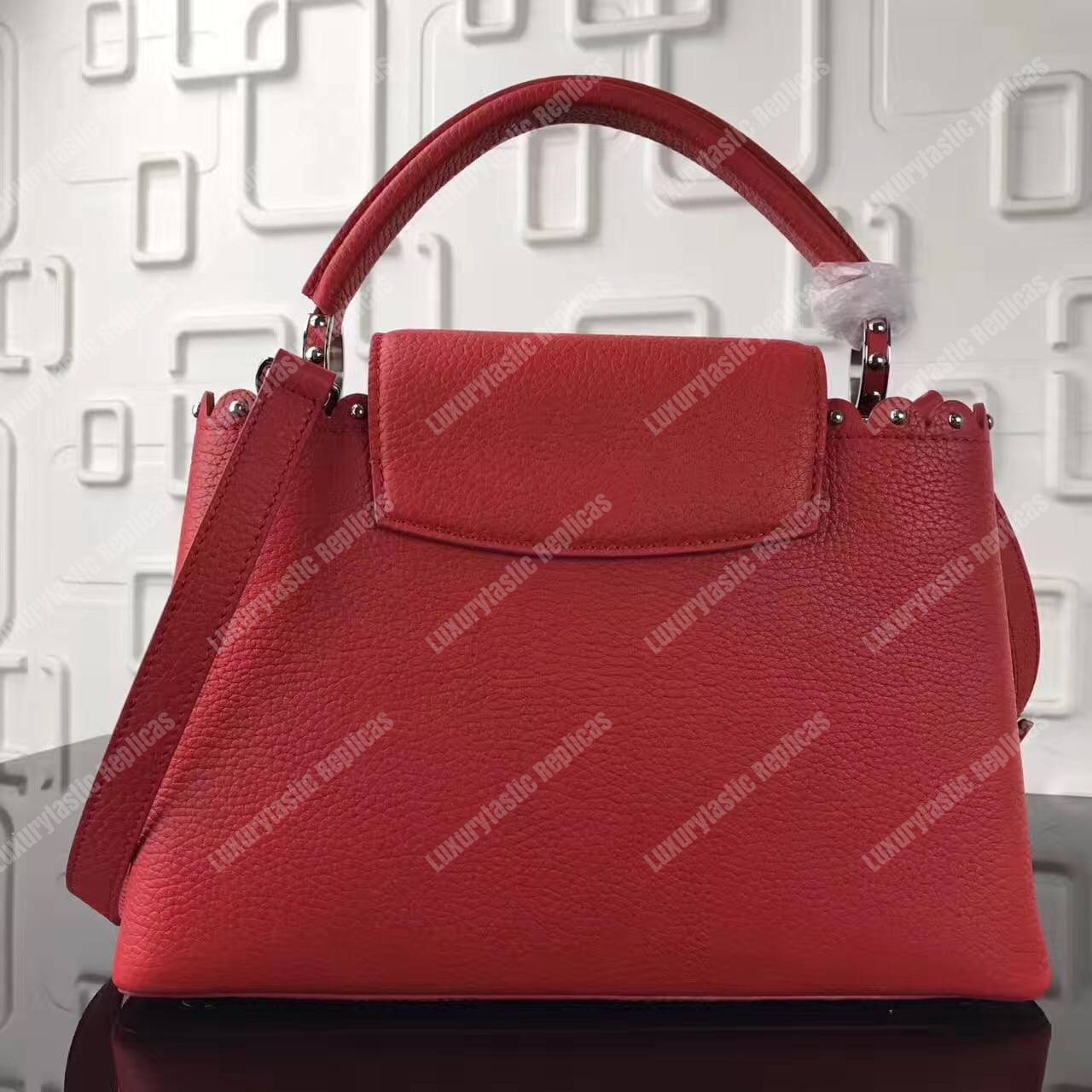 LV Capucines PM Red