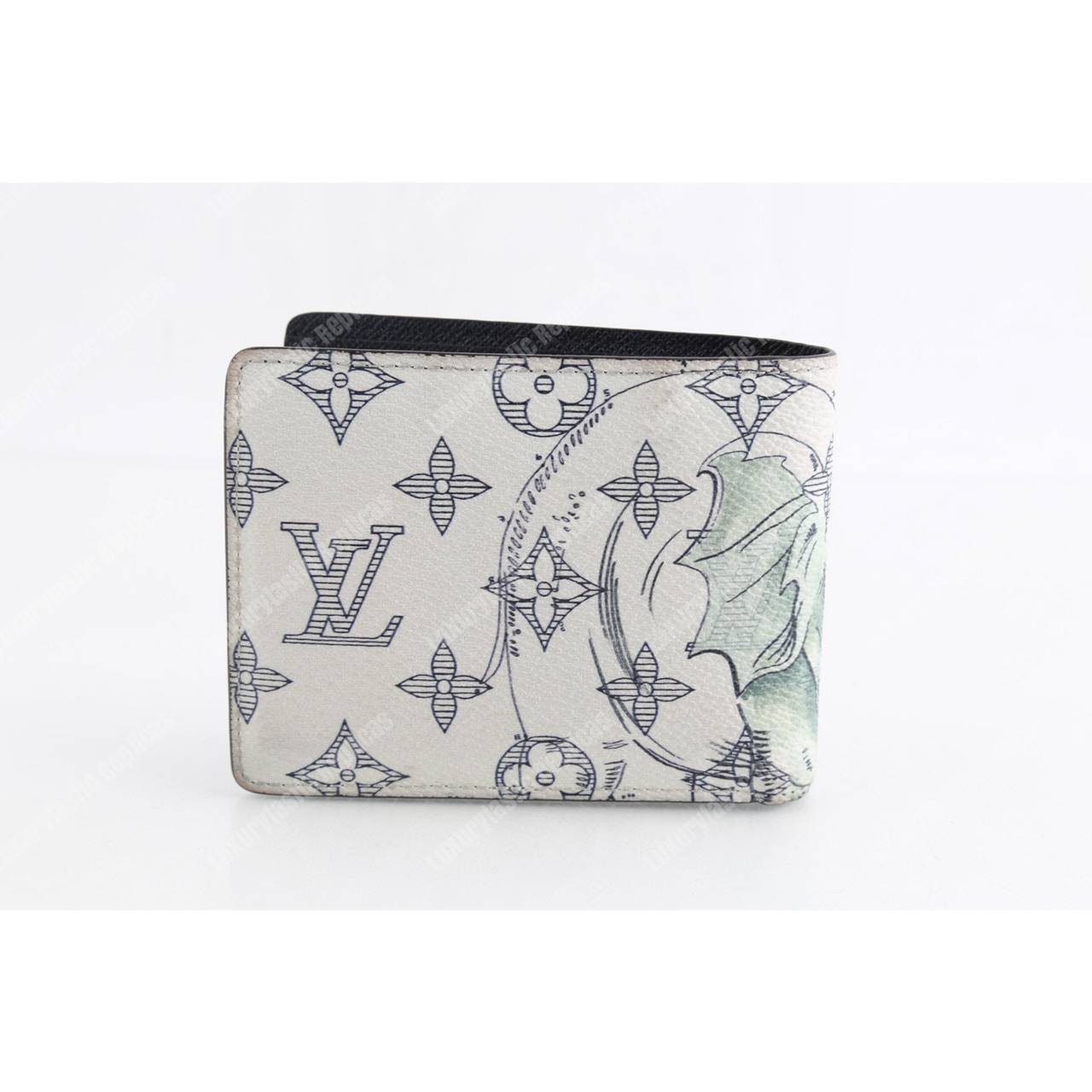 l**is V*t*n multiple wallet savane monogram chapman ink white