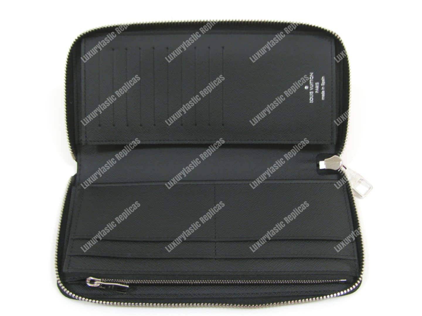 LV League Zippy Long Wallet Vertical Damier Graphite 2017