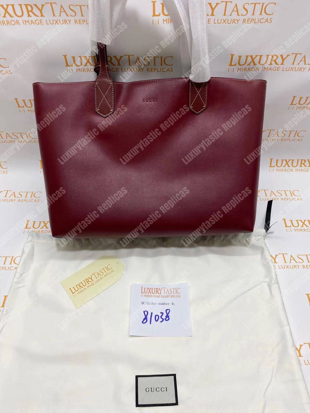 G*u*i gg blooms reversible tote