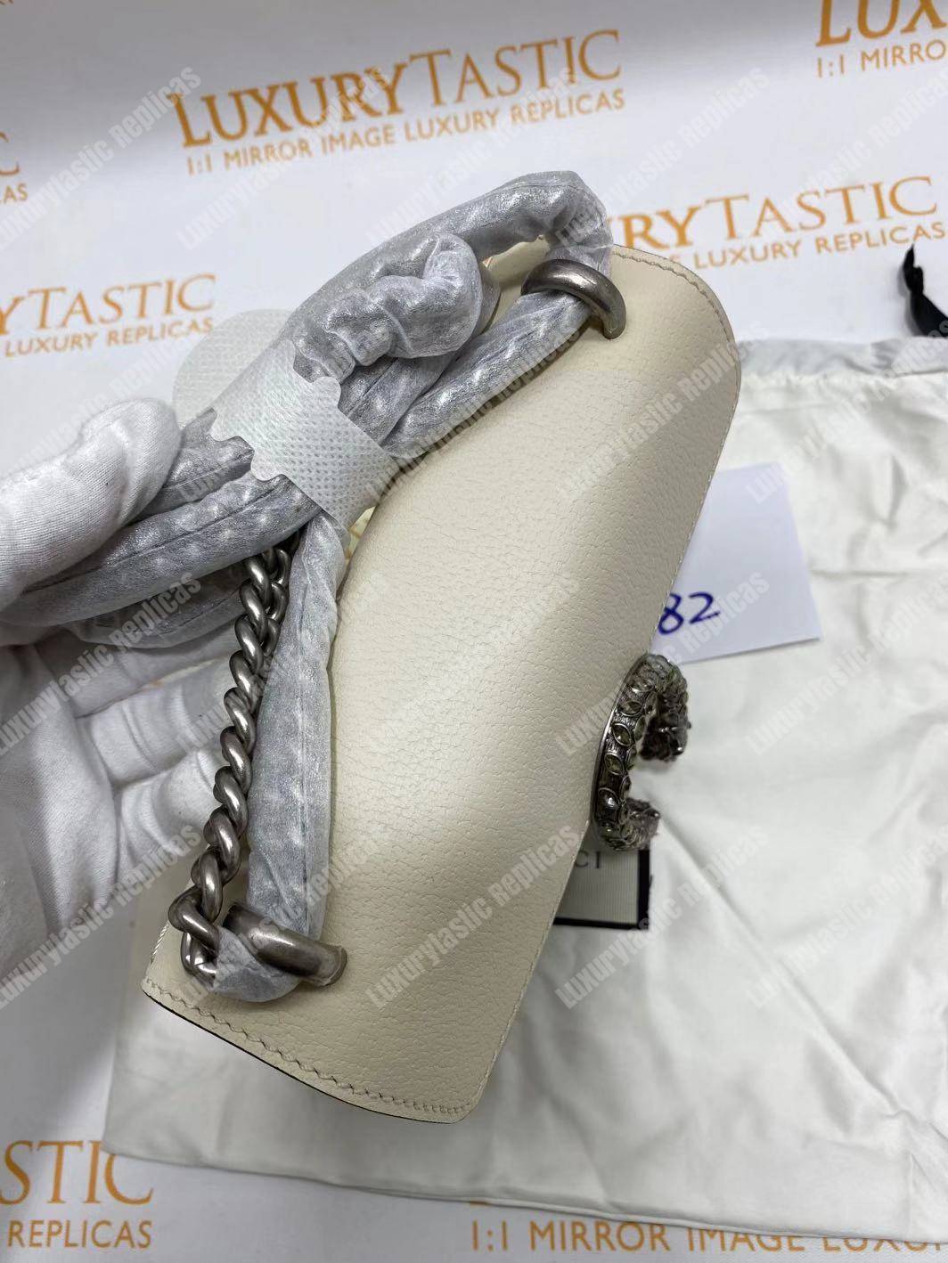 G*u*i dionysus leather mini bag white