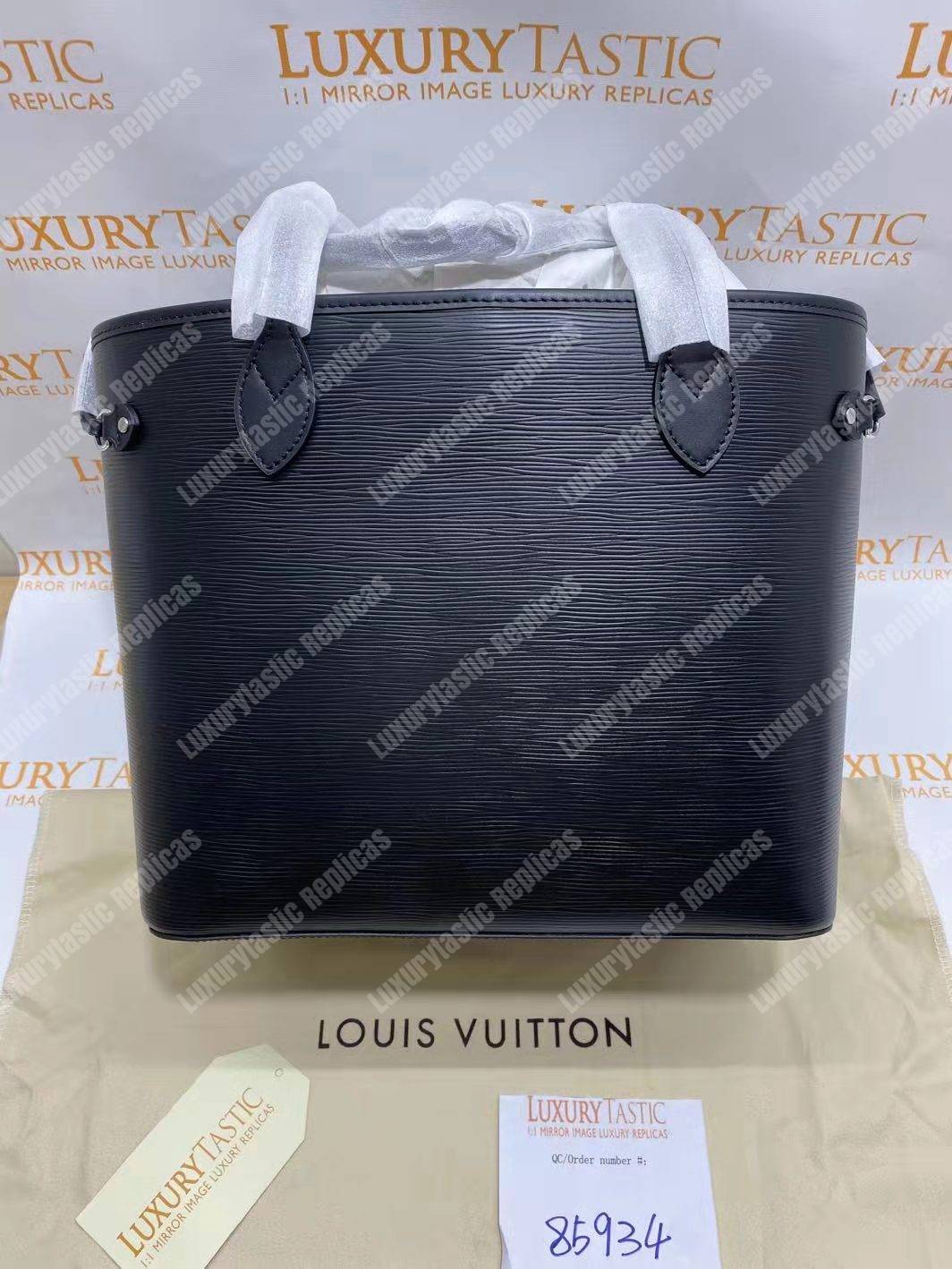 LV Neverfull MM Epi Leather Black