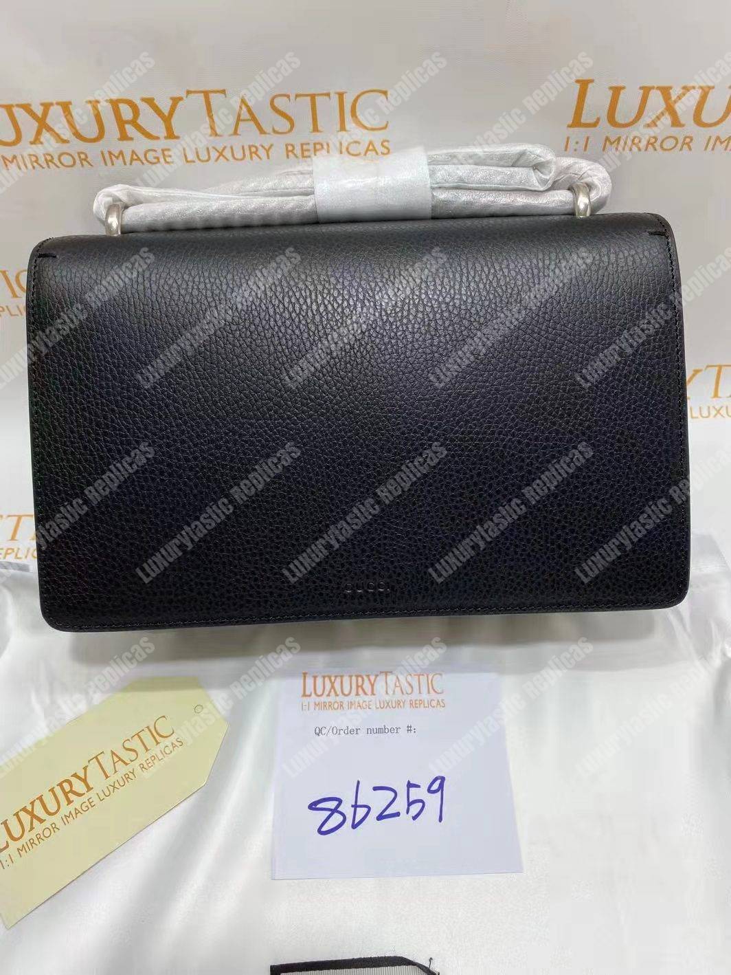 G*u*i dionysus small shoulder bag black leather