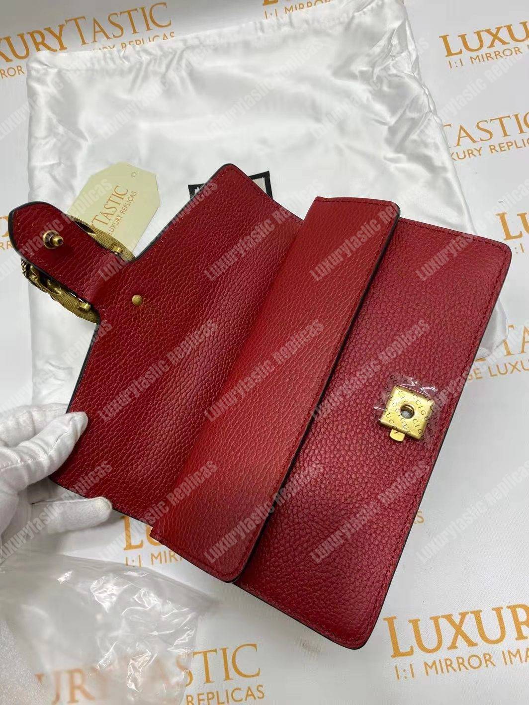 G*u*i dionysus leather small bag red