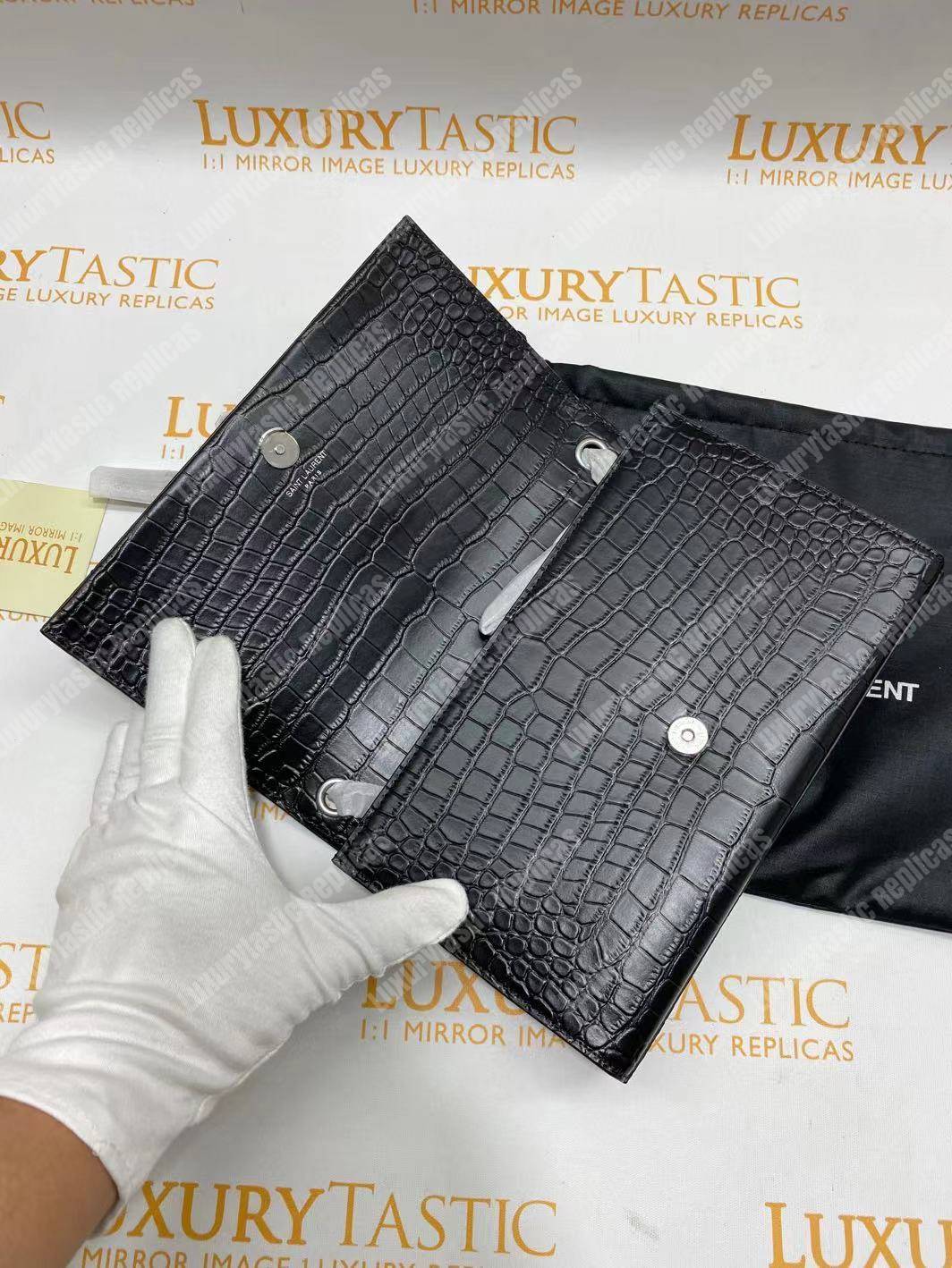 Saint Laurent Kate Chain Wallet With Tassel