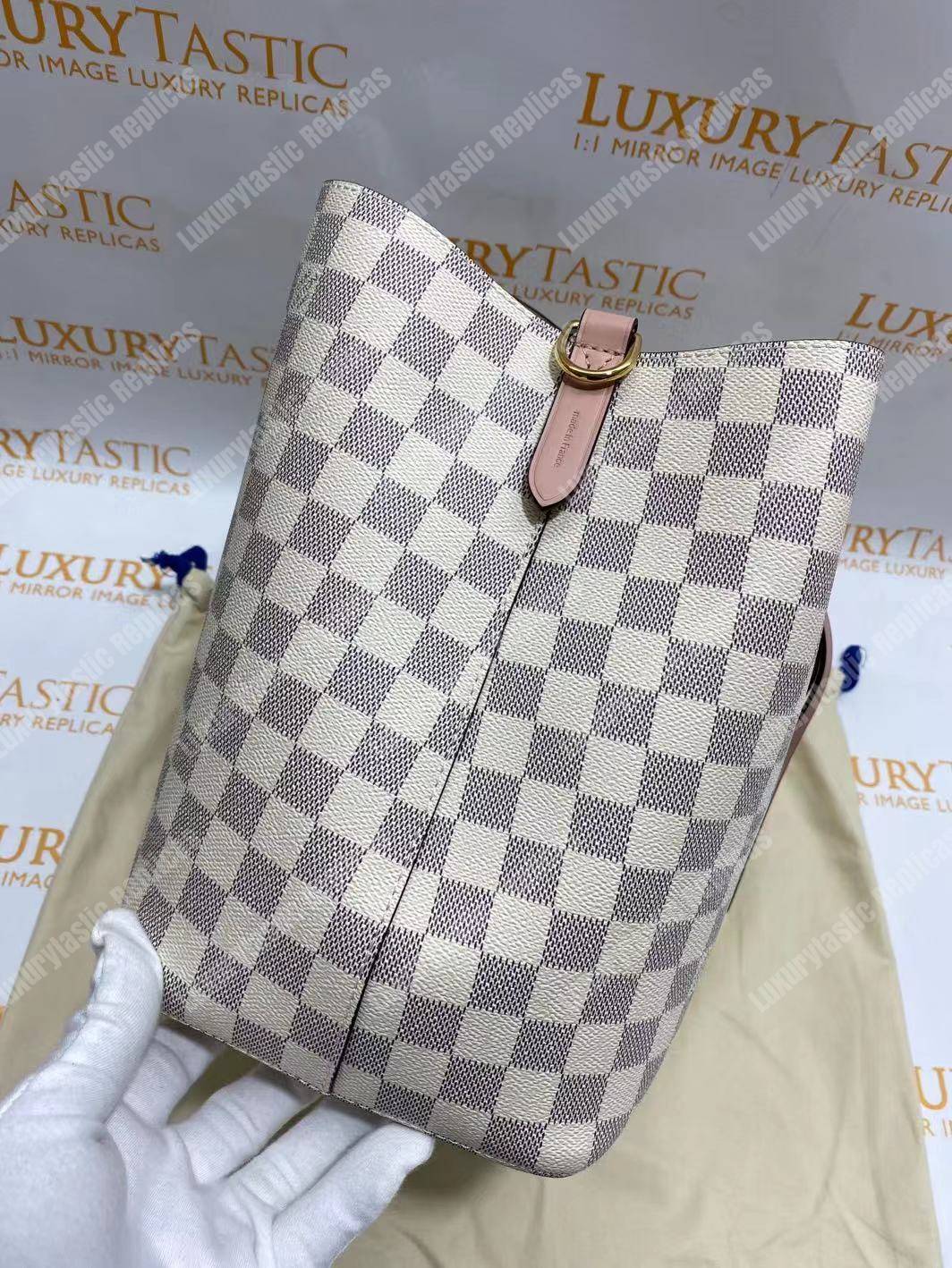 LV NéoNoé Damier Azur Canvas Eau de Rose Limited Edition